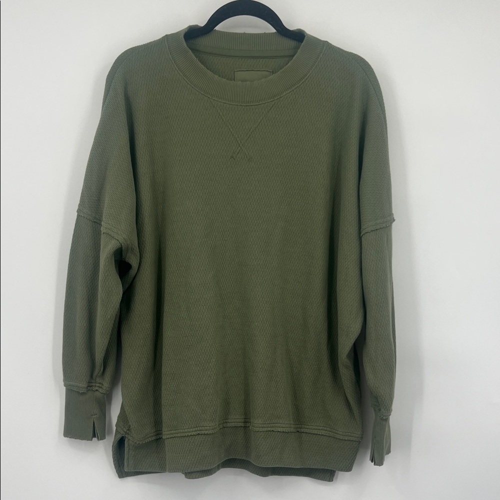 Aerie Sage Green Crewneck Sweater